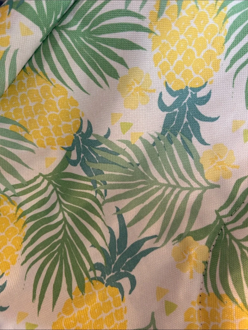 Pineapple Print Waterproof Tote Bag Resort Beach Summer Vacation Poolside
